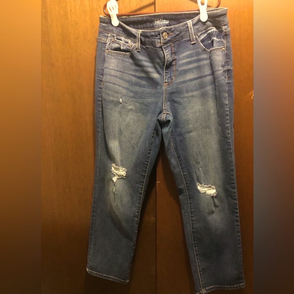 Time and Tru jeans, petite straight size 14